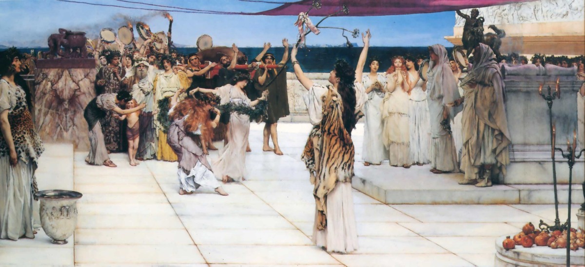 Sir Lawrence Alma-Tadema - A Dedication to Bacchus.jpg